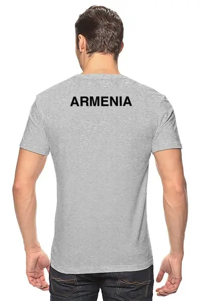 Заказать мужскую футболку в Москве. Футболка классическая Армения Armenia от ar_lev - готовые дизайны и нанесение принтов.