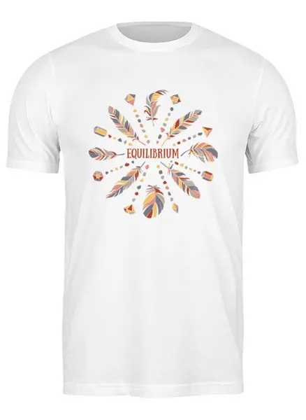 Заказать мужскую футболку в Москве. Футболка классическая Equilibrium от LunaSolvo - готовые дизайны и нанесение принтов.