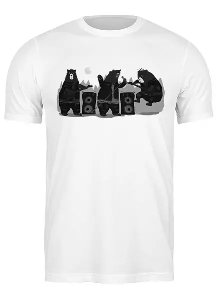 Заказать мужскую футболку в Москве. Футболка классическая Basd Bears Band от oneredfoxstore@gmail.com - готовые дизайны и нанесение принтов.