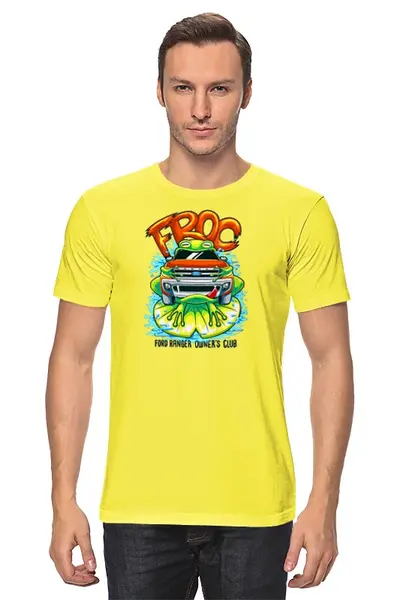 Заказать мужскую футболку в Москве. Футболка классическая AvtoFroc от T-shirt print  - готовые дизайны и нанесение принтов.