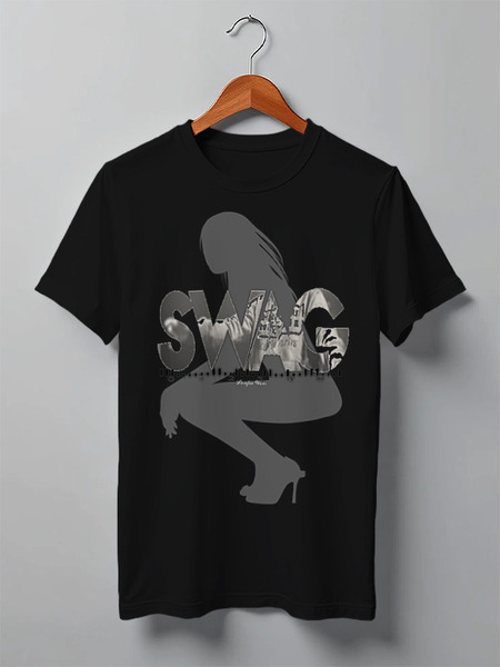Заказать мужскую футболку в Москве. Футболка классическая Swag Style от sarafanshop - готовые дизайны и нанесение принтов.