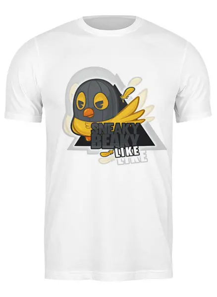 Заказать мужскую футболку в Москве. Футболка классическая [CS:GO Stickers] Sneaky Beaky like от nakalyae7 - готовые дизайны и нанесение принтов.