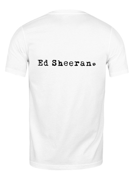 Заказать мужскую футболку в Москве. Футболка классическая Ed Sheeran от Анастасия Вахрушева - готовые дизайны и нанесение принтов.