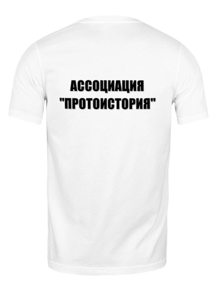 Заказать мужскую футболку в Москве. Футболка классическая Ассоциация "Протоистория" от rufors - готовые дизайны и нанесение принтов.