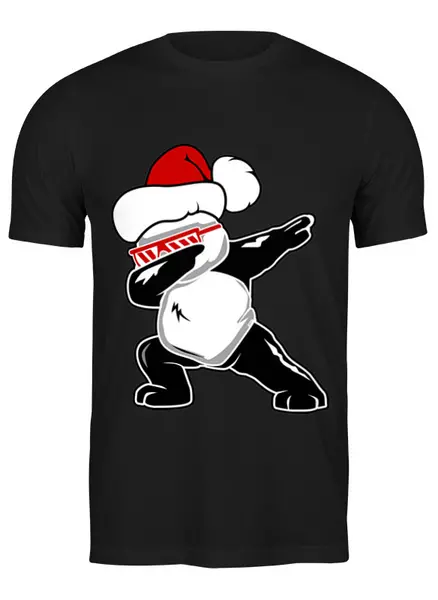 Заказать мужскую футболку в Москве. Футболка классическая  Dab панда от Nos  - готовые дизайны и нанесение принтов.