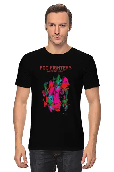 Заказать мужскую футболку в Москве. Футболка классическая Foo Fighters от Fedor - готовые дизайны и нанесение принтов.