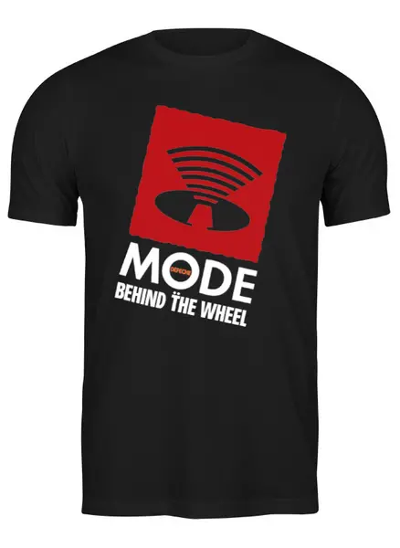 Заказать мужскую футболку в Москве. Футболка классическая Depeche Mode / Behind The wheel от OEX design - готовые дизайны и нанесение принтов.