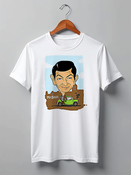 Заказать мужскую футболку в Москве. Футболка классическая Mr.Bean от Leichenwagen - готовые дизайны и нанесение принтов.
