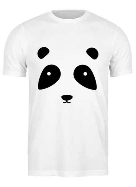 Заказать мужскую футболку в Москве. Футболка классическая Панда от svetlanas - готовые дизайны и нанесение принтов.