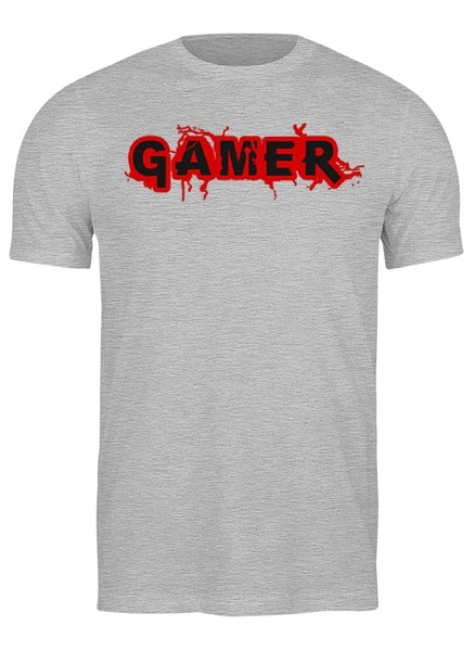 Заказать мужскую футболку в Москве. Футболка классическая Gamer от Leichenwagen - готовые дизайны и нанесение принтов.