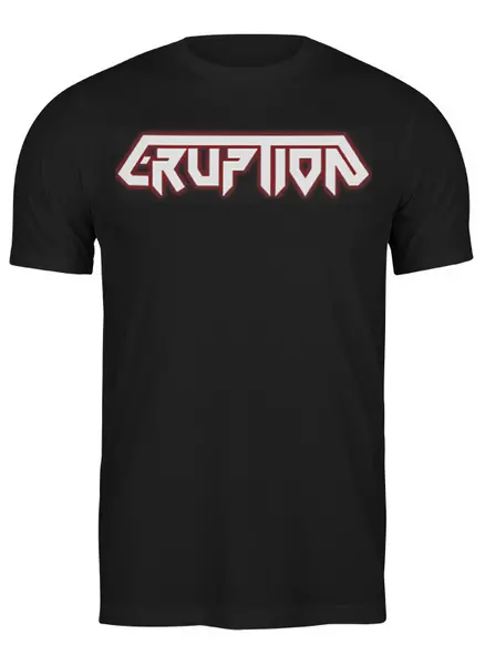 Заказать мужскую футболку в Москве. Футболка классическая Eruption thrash metal band от Leichenwagen - готовые дизайны и нанесение принтов.