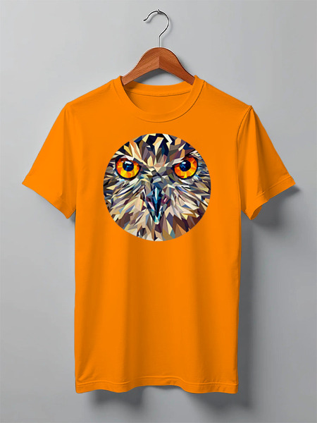 Заказать мужскую футболку в Москве. Футболка классическая Fantastical owl от alexru - готовые дизайны и нанесение принтов.