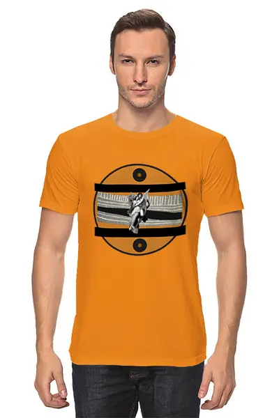 Заказать мужскую футболку в Москве. Футболка классическая Любовь от Vadim Koval - готовые дизайны и нанесение принтов.