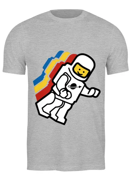 Заказать мужскую футболку в Москве. Футболка классическая Космонавт от Zamula - готовые дизайны и нанесение принтов.