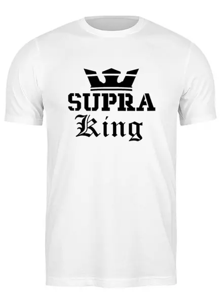 Заказать мужскую футболку в Москве. Футболка классическая Supra King от TheAndarz  - готовые дизайны и нанесение принтов.