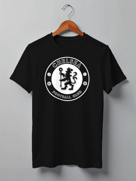 Заказать мужскую футболку в Москве. Футболка классическая Chelsea FC (white) от Сергей Дульнев - готовые дизайны и нанесение принтов.
