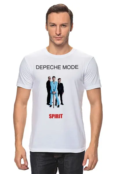 Заказать мужскую футболку в Москве. Футболка классическая Depeche Mode 2017 от Fedor - готовые дизайны и нанесение принтов.