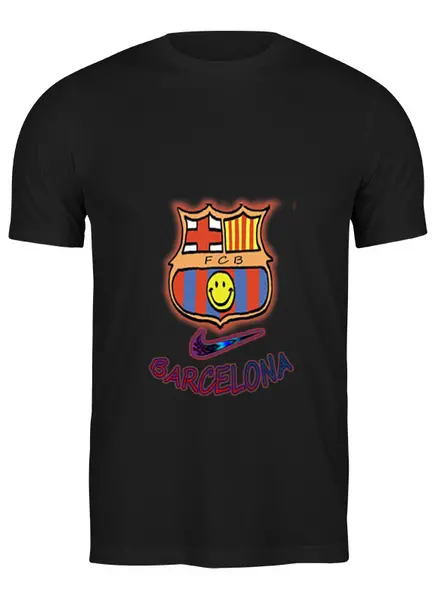 Заказать мужскую футболку в Москве. Футболка классическая Cesare-FC Batcelona 15 от cesare - готовые дизайны и нанесение принтов.