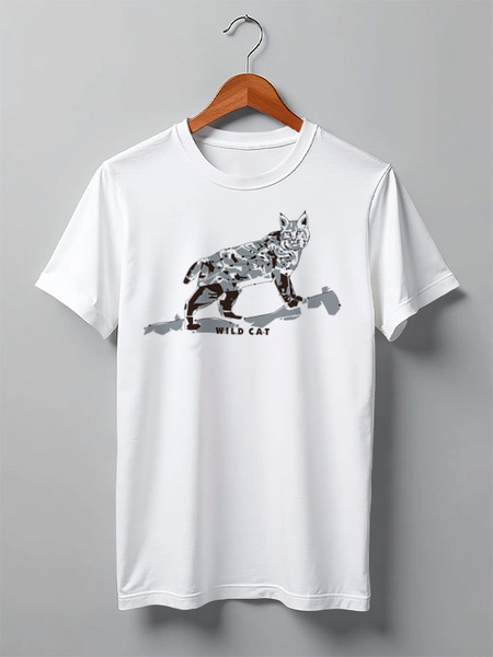 Заказать мужскую футболку в Москве. Футболка классическая Cats Here от oneredfoxstore@gmail.com - готовые дизайны и нанесение принтов.