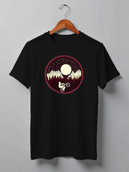 Заказать мужскую футболку в Москве. Футболка классическая MTB Ride от oneredfoxstore@gmail.com - готовые дизайны и нанесение принтов.