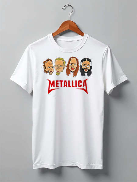 Заказать мужскую футболку в Москве. Футболка классическая Metallica от Leichenwagen - готовые дизайны и нанесение принтов.