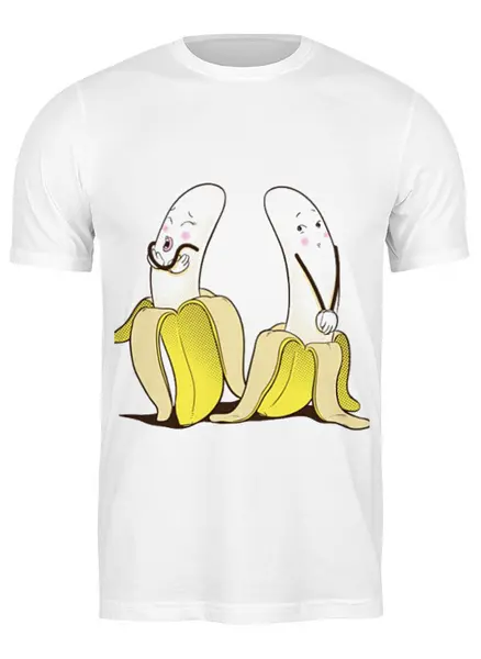 Заказать мужскую футболку в Москве. Футболка классическая Банан от Мария Борисенкова - готовые дизайны и нанесение принтов.