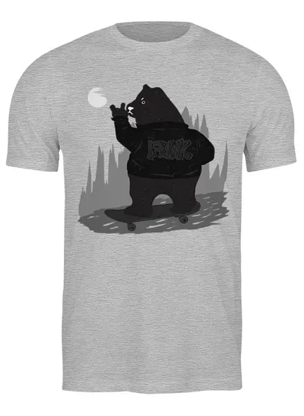 Заказать мужскую футболку в Москве. Футболка классическая Bad Bear Skater от oneredfoxstore@gmail.com - готовые дизайны и нанесение принтов.