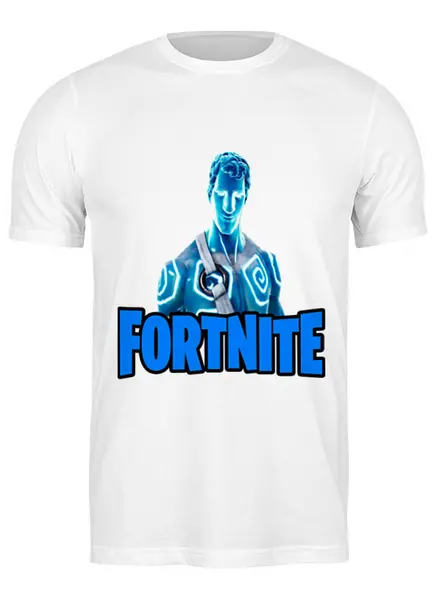 Заказать мужскую футболку в Москве. Футболка классическая Fortnite от  PRO_DESIGN - готовые дизайны и нанесение принтов.