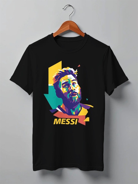 Заказать мужскую футболку в Москве. Футболка классическая Messi от skynatural - готовые дизайны и нанесение принтов.