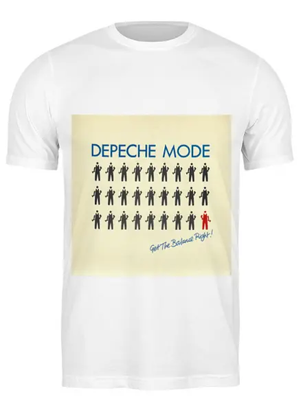 Заказать мужскую футболку в Москве. Футболка классическая Depeche Mode  от Fedor - готовые дизайны и нанесение принтов.