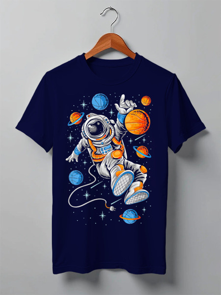 Заказать мужскую футболку в Москве. Футболка классическая ✦ ASTRONAUT ✦ от balden - готовые дизайны и нанесение принтов.