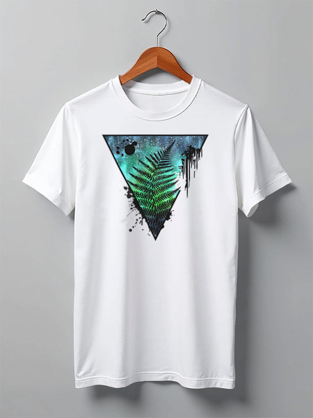 Заказать мужскую футболку в Москве. Футболка классическая  Fern Colors от oneredfoxstore@gmail.com - готовые дизайны и нанесение принтов.