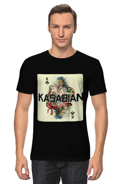Заказать мужскую футболку в Москве. Футболка классическая Kasabian - Empire от Денис - готовые дизайны и нанесение принтов.