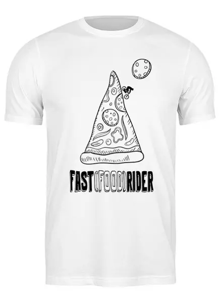 Заказать мужскую футболку в Москве. Футболка классическая Ride MTB от oneredfoxstore@gmail.com - готовые дизайны и нанесение принтов.