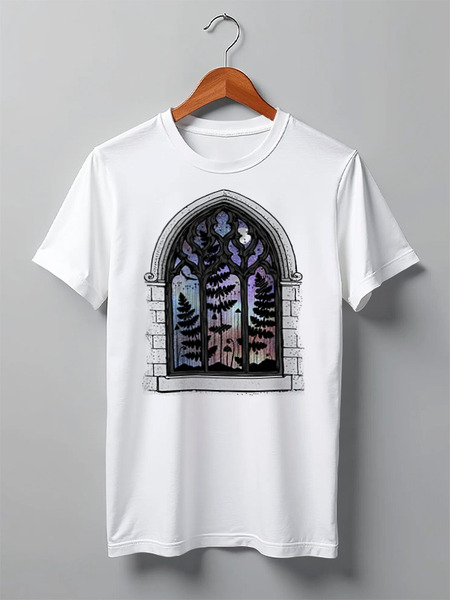 Заказать мужскую футболку в Москве. Футболка классическая Window от oneredfoxstore@gmail.com - готовые дизайны и нанесение принтов.