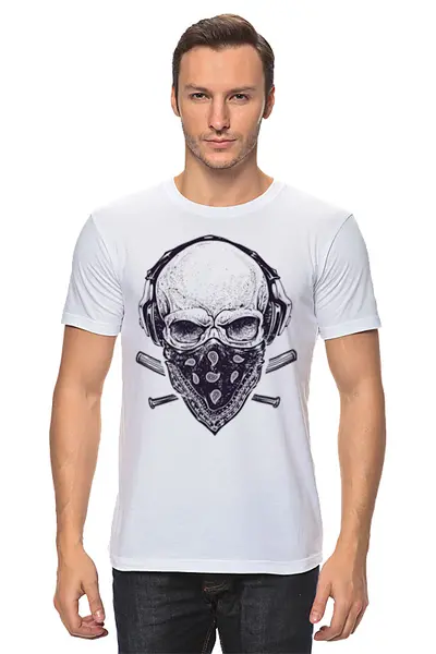 Заказать мужскую футболку в Москве. Футболка классическая NeuroFunk от ingenervolos@gmail.com - готовые дизайны и нанесение принтов.