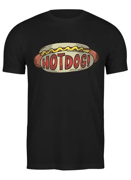 Заказать мужскую футболку в Москве. Футболка классическая Burgers от oneredfoxstore@gmail.com - готовые дизайны и нанесение принтов.