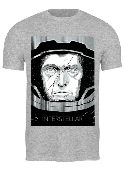 Заказать мужскую футболку в Москве. Футболка классическая Интерстеллар (Interstellar) от trugift - готовые дизайны и нанесение принтов.