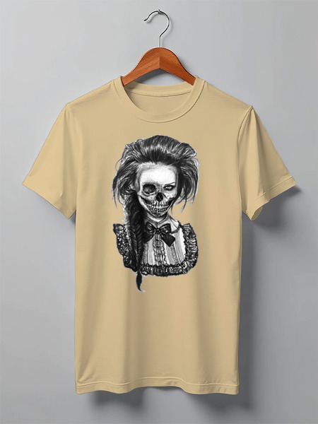Заказать мужскую футболку в Москве. Футболка классическая Zombie Girl от Leichenwagen - готовые дизайны и нанесение принтов.