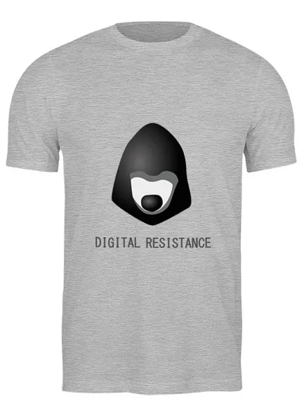 Заказать мужскую футболку в Москве. Футболка классическая  Цифровое сопротивление от cherdantcev - готовые дизайны и нанесение принтов.
