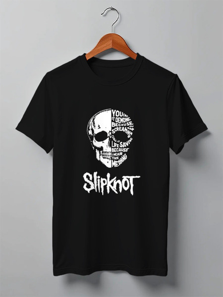 Заказать мужскую футболку в Москве. Футболка классическая Slipknot  от geekbox - готовые дизайны и нанесение принтов.