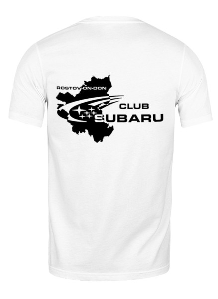 Заказать мужскую футболку в Москве. Футболка классическая SUBARU IMPREZA STI (Subaru Club 161) от Евгений Лукьянов - готовые дизайны и нанесение принтов.