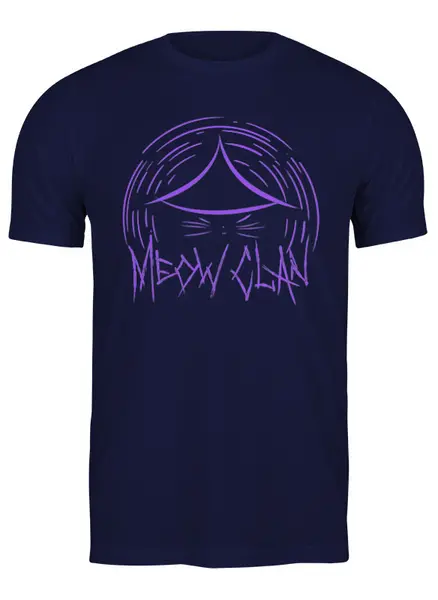 Заказать мужскую футболку в Москве. Футболка классическая Meow-Tang Clan от oneredfoxstore@gmail.com - готовые дизайны и нанесение принтов.