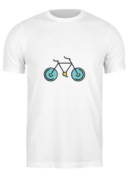 Заказать мужскую футболку в Москве. Футболка классическая Велосипедисту от sintara - готовые дизайны и нанесение принтов.