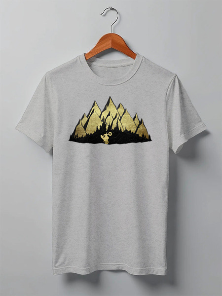 Заказать мужскую футболку в Москве. Футболка классическая Enduro Rider от oneredfoxstore@gmail.com - готовые дизайны и нанесение принтов.