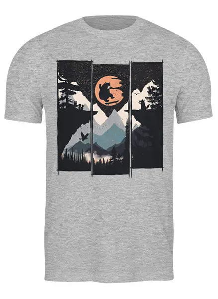 Заказать мужскую футболку в Москве. Футболка классическая Wild Flip от oneredfoxstore@gmail.com - готовые дизайны и нанесение принтов.