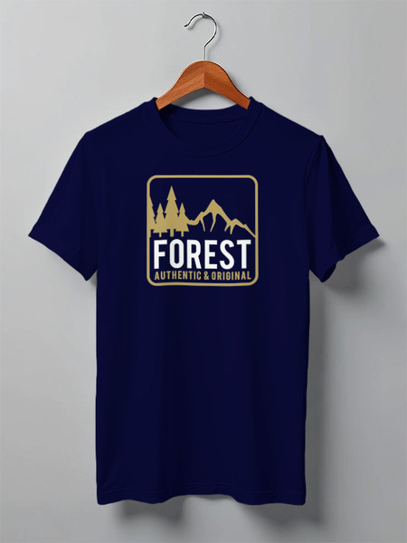 Заказать мужскую футболку в Москве. Футболка классическая Mountains от oneredfoxstore@gmail.com - готовые дизайны и нанесение принтов.