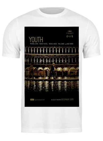 Заказать мужскую футболку в Москве. Футболка классическая Молодость / Youth от kino.printio.ru - готовые дизайны и нанесение принтов.