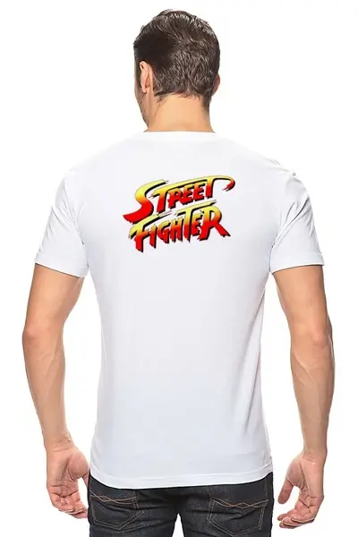 Заказать мужскую футболку в Москве. Футболка классическая Street Fighter #mini Chuni & Sakura от StreetMag - готовые дизайны и нанесение принтов.