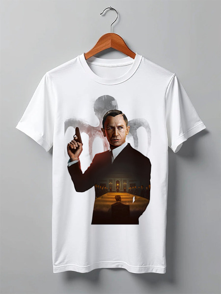 Заказать мужскую футболку в Москве. Футболка классическая 007: Spectre от adelpo - готовые дизайны и нанесение принтов.